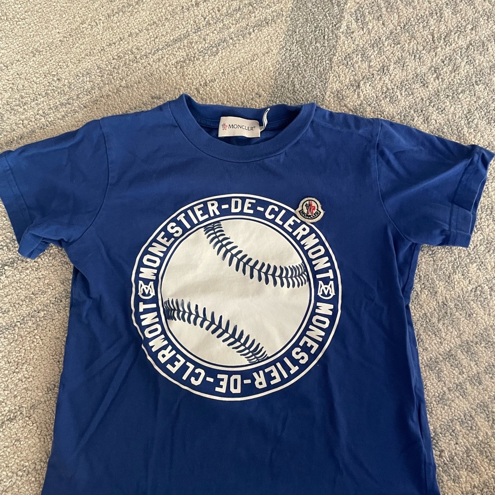 Moncler Kids Blue Graphic T-Shirt